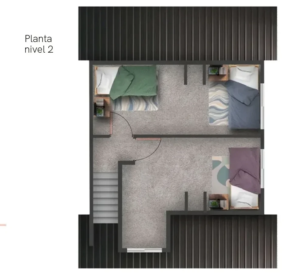 Planta segundo piso casa Sevilla
